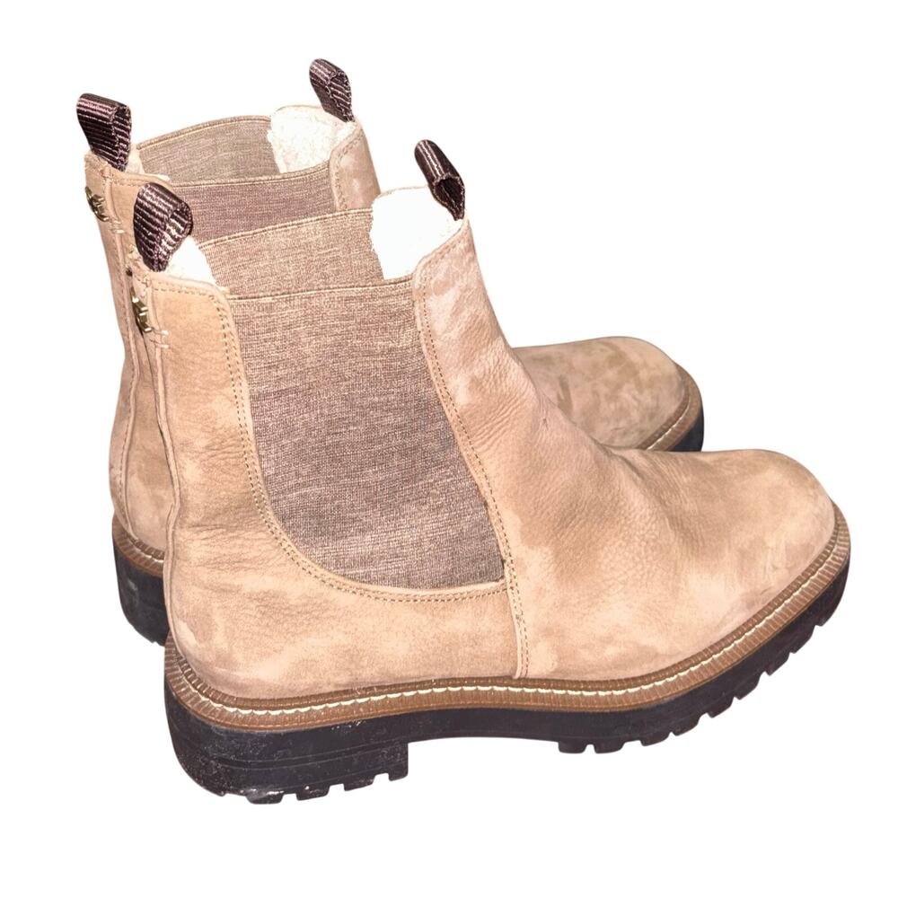 Sam Edelman women’s Laguna Chelsea boots light brown suede leather (size 9.5)